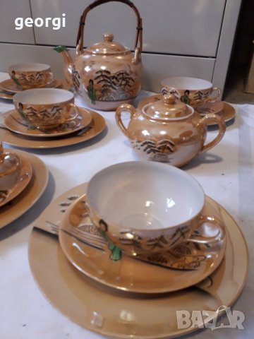 Японски сервиз от фин костен порцелан , снимка 2 - Сервизи - 31874564