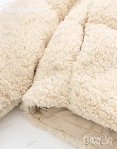 Дамско модно есенно-зимно късо яке с подплата от полар, снимка 3 - Якета - 42026278