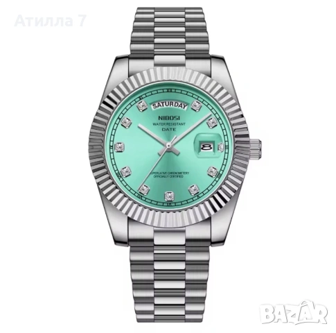 Мъжки часовник NIBOSI - елегантен с ден и дата