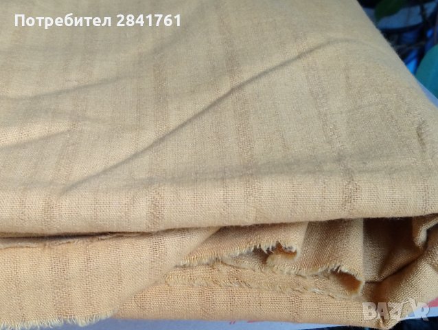 Памучен плат с кенарени ивици, снимка 5 - Платове и дамаски - 42671846