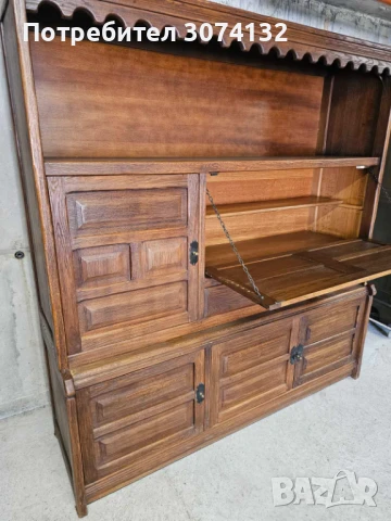 Масивна дъбова секция (уникална изработка), снимка 4 - Секции и витрини - 50659710