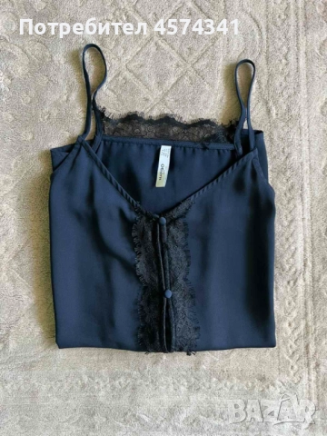 Тъмно син дамски потник MANGO