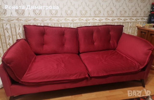 Червен диван-канапе, снимка 2 - Дивани и мека мебел - 39155243
