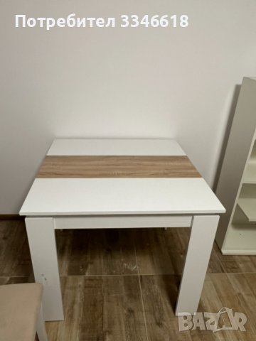 Трапезна маса + 4 стола - чисто нови, снимка 1 - Маси - 44163242