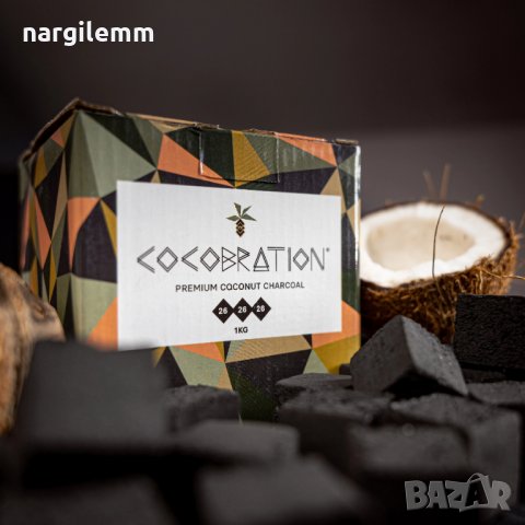 Въглени Cocobration 26mm 1кг-Безплатна доставка, снимка 2 - Наргилета - 38557078