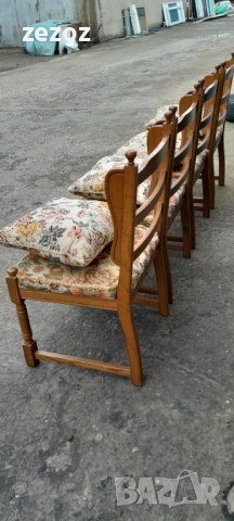 Столове трапезни масив-4бр.№013, снимка 5 - Столове - 52561997