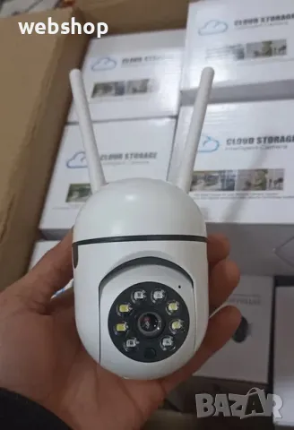 ПРОМО!! Камера за наблюдение с WiFi PTZ, за открито, цветно нощно виждане, детекция на движение