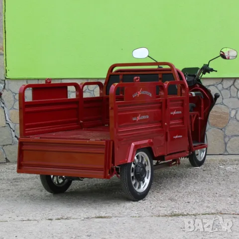 Триместна товарна електрическа триколка Max Motors Go Pro 2000W, (трансформираща се), снимка 4 - Мотоциклети и мототехника - 55845779