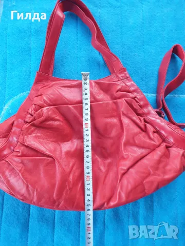 автентична чанта Pollini естествена кожа налична, снимка 8 - Чанти - 50057961