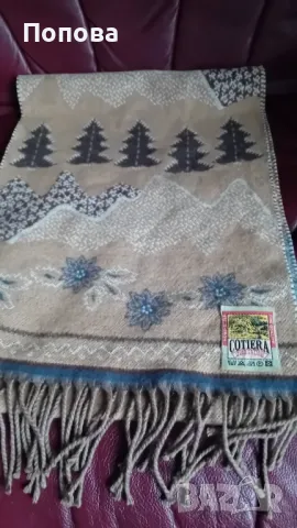 Марков немски  оригинален Винтиж шал  100% памук 