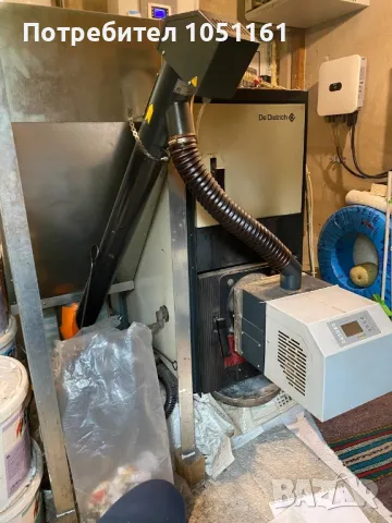 Чугунен котел на ДеДитрих с пелетна горелка Бисолид, снимка 12 - Отоплителни печки - 50419862