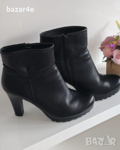 Боти естествена кожа, 40 номер, Gotti, черни, снимка 2 - Дамски боти - 53231146