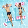 Нови Надуваеми шезлонги за вода 2 броя 4 в 1 плаващ хамак басейн плаж, снимка 1