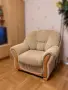 Холна гарнитура – диван с функция сън, 2 фотьойла и табуретка – 50 €, снимка 2