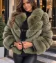 дамски палта от естествен косъм, снимка 10