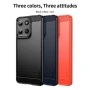 Motorola Moto G15 4G / G15 Power 4G Удароустойчив Carbon Fiber Калъф и Протектор, снимка 2