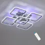 Модерен квадратен LED плафон 56 x 56 см с дистанционно, снимка 1