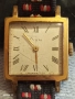 Стар механичен часовник дамски ЛЪЧ СССР позлатен красива верижка 51498, снимка 3