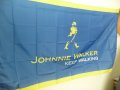 Johnnie Walker знаме флаг Джони Уокър рекламно уиски син етикет шотландско ново синьо, снимка 2