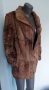 Винтидж / Ретро палто от естествена кожа с косъм , снимка 5