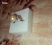 Сребърен Дамски Пръстен с Перла и Цирконий Нов , снимка 5