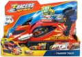 Нов T-Racers Thunder Truck – Камион със стартер и ексклузивна кола за деца, снимка 8