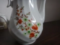Български порцеланов чайник и латиера, снимка 5