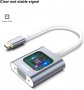 Benfei USB-C към VGA адаптер, Thunderbolt 3, USB тип C мъжки към VGA женски адаптер, снимка 5