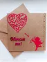 Ръчно изработени картички за Свети Валентин , снимка 3
