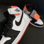 Nike Air Jordan 1 High Electro Orange Размер 42 Номер Нови Оригинални Обувки Кецове Мъжки Дамски Бял, снимка 6