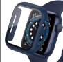 Матов Кейс + Стъклен Протектор за Apple Watch 6 SE 5 4 40mm 44mm 3D 5D, снимка 4