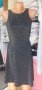 Кукленска рокля в черен перлен цвят с отворен гръб