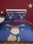 Коледен спален комплект MERRY CHRISTMOOSE, снимка 1 - Спално бельо - 38629943