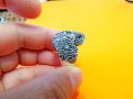 рокерски зверски солиден мъжки сребърен пръстен с Череп и цветя  за пичове и моторджий, снимка 3