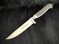 Класически немски (баварски) ловен нож с трион (Niker)., снимка 1 - Ножове - 40251880