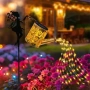 4979 Градинска соларна декорация „Вълшебна фея с лейка“ – Сияние от 36 LED светлини, снимка 1