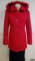 Топлина и изисканост с  класическо палто в бордо и червено , снимка 1 - Сака - 30498037