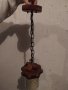 Висяща дървена лампа , снимка 2