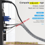 Спираловиден органайзер за кабели - 3м, СИВ - КОД 4219, снимка 8