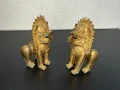 Китайски бронзови кучета Foo dog №7236 , снимка 1