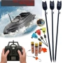 Лодка за Захранка с Точен GPS.Сигнализатори Обтегачи Swinger Колчета и Стойки.Атрактант за Риболов +, снимка 1
