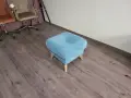 Светло синя табуретка от плат, снимка 1