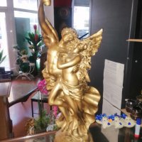 Стара статуетка ангел Двойка , снимка 4 - Статуетки - 39662200