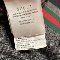 Нов уникален 100% памук памучен  оригинален тънък пуловер GUCCI Cucci Гучи, снимка 15 - Блузи - 42866830