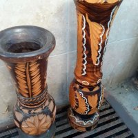 Дървени рисувани вази от Трансилвания, снимка 1 - Декорация за дома - 34542354