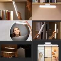 Магнитна подвижна лампа за бюро със стойка Baseus, килер, коридор и др. - код 3736, снимка 4 - Настолни лампи - 37732229