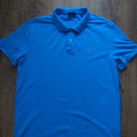 GANT The Original Polo Day Blue - страхотна мъжка тениска КАТО НОВА 2ХЛ, снимка 5 - Тениски - 44422145