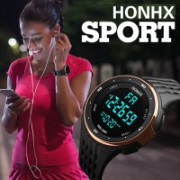 HONHX LED спортен,водоустойчив,дигитален часовник,Reloj Hombre, снимка 3 - Мъжки - 42908623