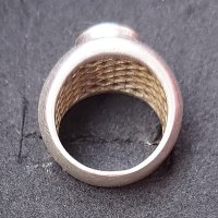 Много масивен сребърен пръстен проба 925 с циркон, снимка 5 - Пръстени - 44252959