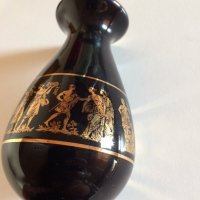 Гръцка Керамична ваза Hand Made in Greece 24K Gold, снимка 9 - Вази - 37148687